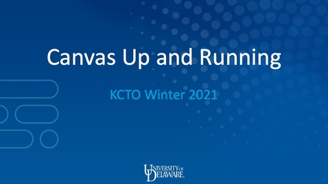 Thumbnail for Canvas Up and Running