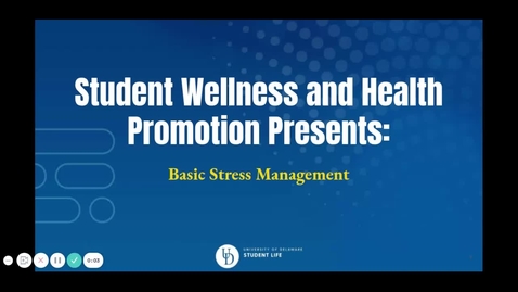 Thumbnail for entry Basic Stress Management