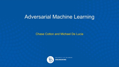Thumbnail for entry Data Science Community Hour (March 18th, 2021): Adversarial Machine Learning, Dr. Michael De Lucia,
