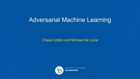 Thumbnail for Data Science Community Hour (March 18th, 2021): Adversarial Machine Learning, Dr. Michael De Lucia,