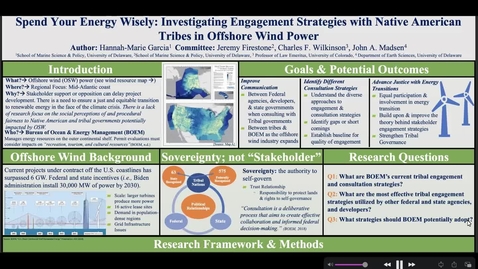 Thumbnail for entry Lessons from Past &amp; Present Energy Development Engagement Practices with Native American Tribes, Hannah-Marie Garcia