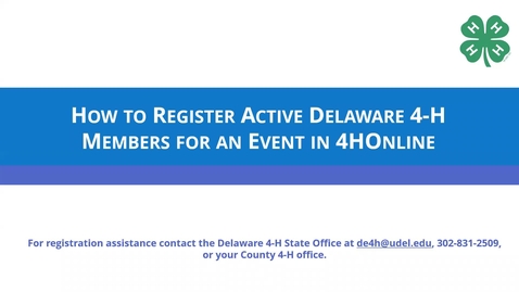 Thumbnail for 4H Online Event Registration - State Camp