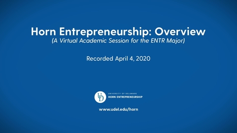 Thumbnail for Entrepreneurship — Lerner College of Business and Economics