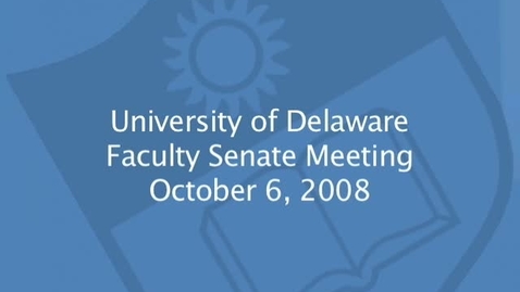 Thumbnail for 2008-2009/facsen-20081006.mp4