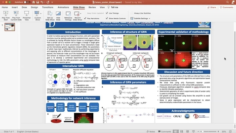 Thumbnail for entry Methodology for inference of intercellular gene interactions, Saurabh Modi (Poster)