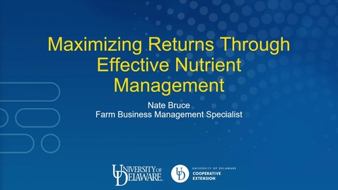 Thumbnail for 2022 Crop Management School - Nate Bruce
