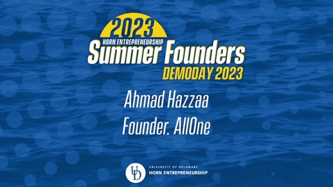 Thumbnail for 2023 Summer Founders Ahmad Hazzaa