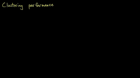 Thumbnail for Clustering performance