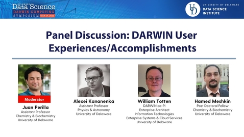 Thumbnail for entry DARWIN Computing Symposium_Panel Discussion_User Experiences_Closing Remarks.mp4