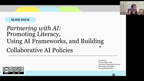 Thumbnail for Partnering with AI: Promoting Literacy, Using AI Frameworks, and Building Collaborative AI Policies