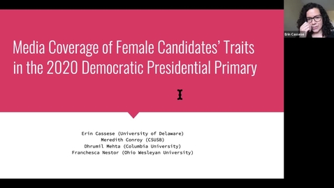 Thumbnail for Oct. 20, 2021 - Lunch with Our Professors Series: Dr. Erin Cassese