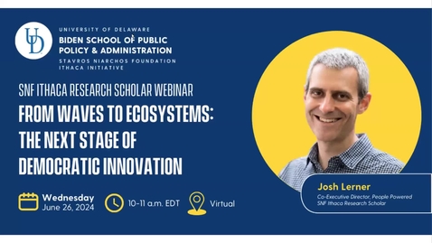 Thumbnail for SNF Ithaca Research Scholar Webinar: From Waves to Ecosystems