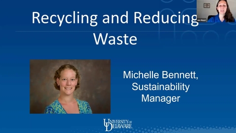 Thumbnail for entry Sustainability Series: Reduce and Recycle