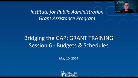 Thumbnail for Grant Assistance Training Series: Session 6:  Budgets