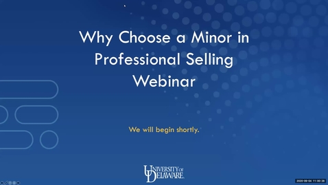 Thumbnail for entry Why Choose a Minor in Professional Selling 9.4.2020