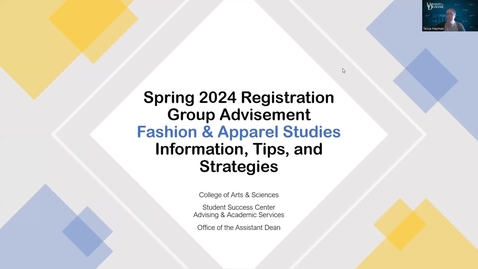 Thumbnail for Fashion Majors 10/26/23 Fall 2023 Group Advising