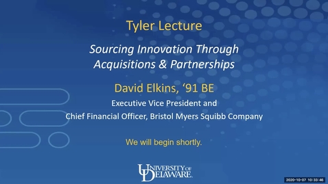 Thumbnail for Tyler Lecture with David Elkins