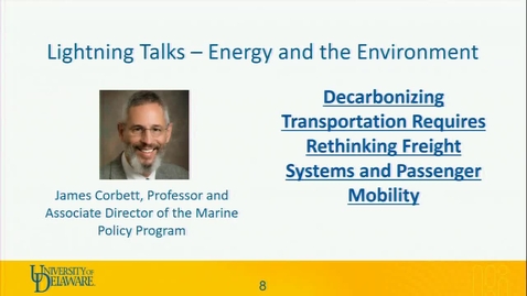 Thumbnail for James Corbett: Decarbonizing Transportation Requires Rethinking Freight Systems and Passenger Mobility