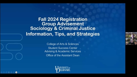 Thumbnail for entry SOCI &amp; CRJU Spring 2024 Group Advising