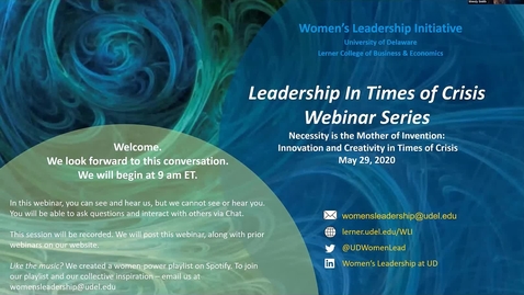 Thumbnail for Leadership in Times of Crisis, Innovation Video