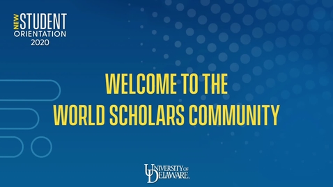 Thumbnail for entry Welcome to the World Scholars Community!