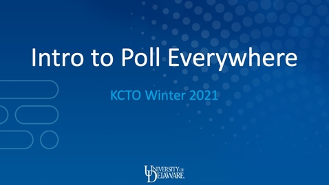 Thumbnail for Intro to Poll Everywhere