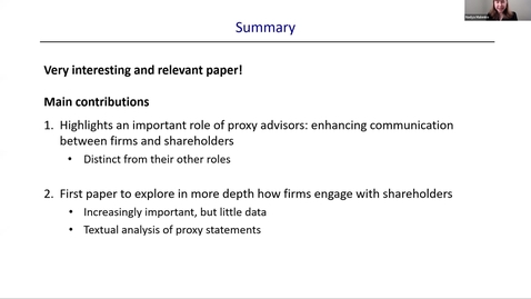 Thumbnail for entry Weinberg Center/ECGI Corporate Governance Symposium – Part 2 -3/11/2022