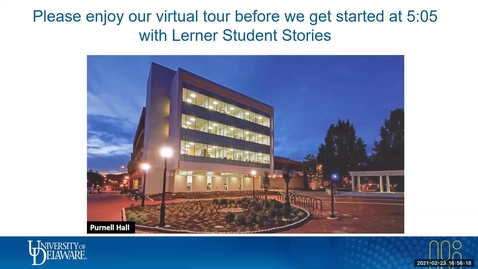 Thumbnail for entry Lerner Virtual Visit: Student Stories 2.23.2021