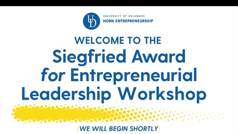 Thumbnail for Siegfried Workshop And Award on Oct 13th, 2020