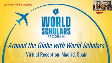 Thumbnail for World Scholar Virtual Reception 25S: Madrid, Spain