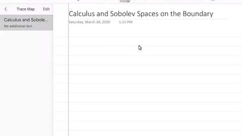 Thumbnail for entry Calculus and Sobolev Spaces on the Boundary