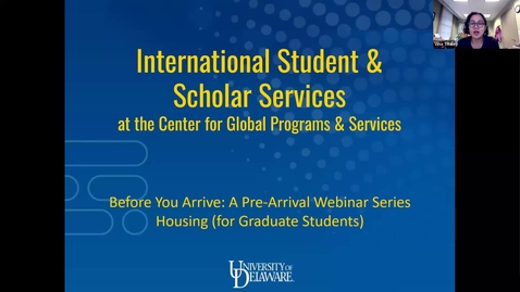 Thumbnail for Before You Arrive Webinar 2: Housing - 23S
