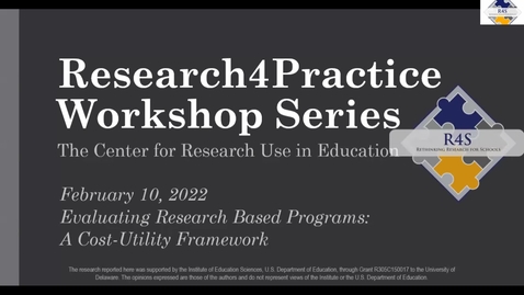 Thumbnail for Evaluating Research- A Cost-Utility Framework