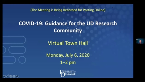 Thumbnail for COVID-19 TownHall July 6, 2020