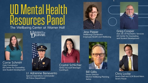 Thumbnail for UD Mental Health Resource Panel Discussion