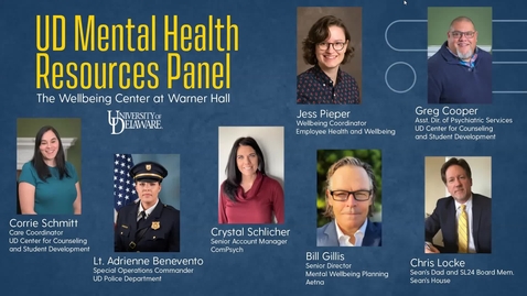 Thumbnail for entry UD Mental Health Resource Panel Discussion