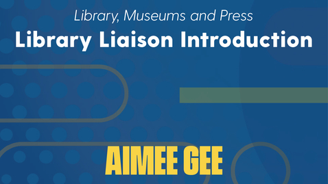 Thumbnail for Aimee Gee Introduction