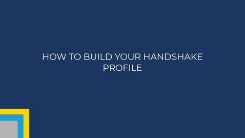 Thumbnail for How to build your Handshake profile