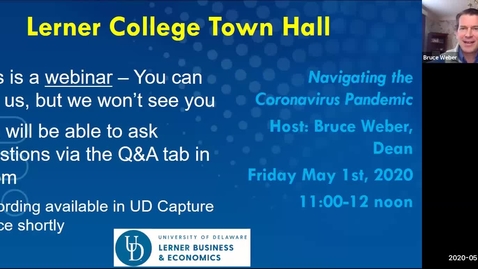 Thumbnail for Lerner College Town Hall Meeting - May 1, 2020