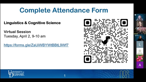 Thumbnail for LING &amp; CGSC 4/2/24 Spring 2024 Group Advising