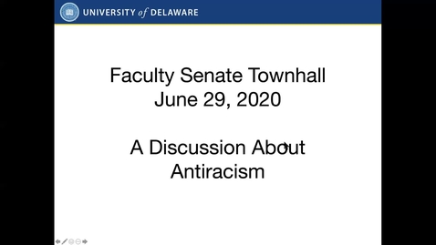 Thumbnail for entry Town Hall - Promoting the Development and Implementation of Antiracist Policies and Curricula
