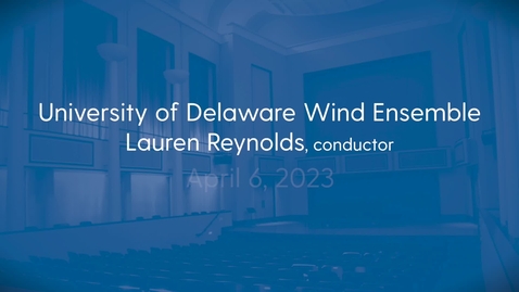 Thumbnail for UD Wind Ensemble - AMEN! - Carlos Simon