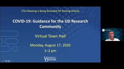 Thumbnail for COVID-19 TownHall August 17 2020