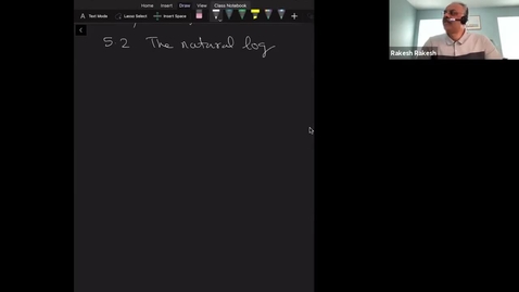 Thumbnail for The natural log II 5.2, Math 221 Winter 2021