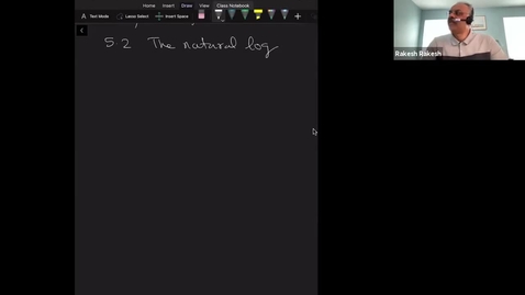 Thumbnail for entry The natural log II 5.2, Math 221 Winter 2021
