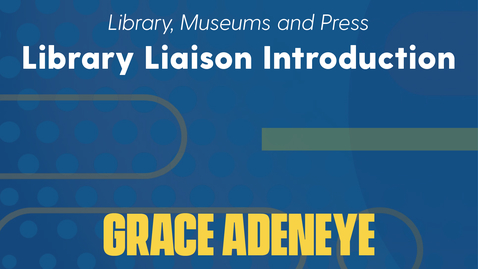 Thumbnail for Grace Adeneye Introduction