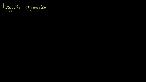 Thumbnail for Logistic regression