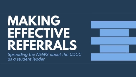 Thumbnail for Making Effective Referrals
