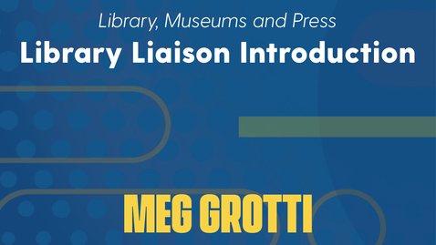 Thumbnail for Meg Grotti Introduction