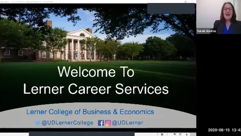 Thumbnail for entry Lerner College Career Services Graduate Orientation